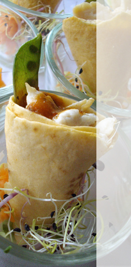 Miniwraps im Gläschen